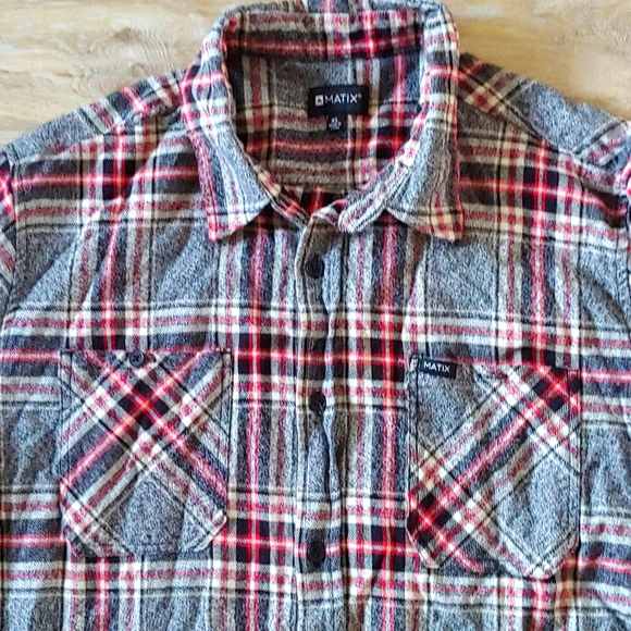 Matix Boys Casual Button Down Flannel Shirt - Picture 2 of 4